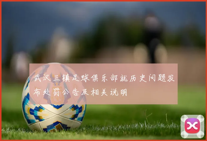 武汉三镇足球俱乐部就历史问题发布处罚公告及相关说明